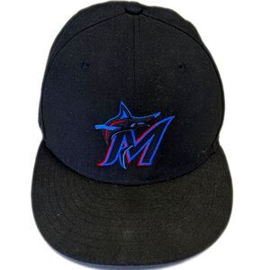 Miami Marlins New Era 59fifty fitted hat, flat billed cap, size 7/55.8 cm